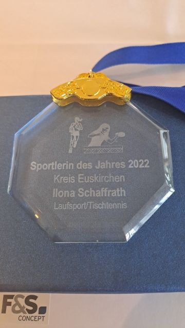 Medaille für die Sporetlerin des Jahres 2022